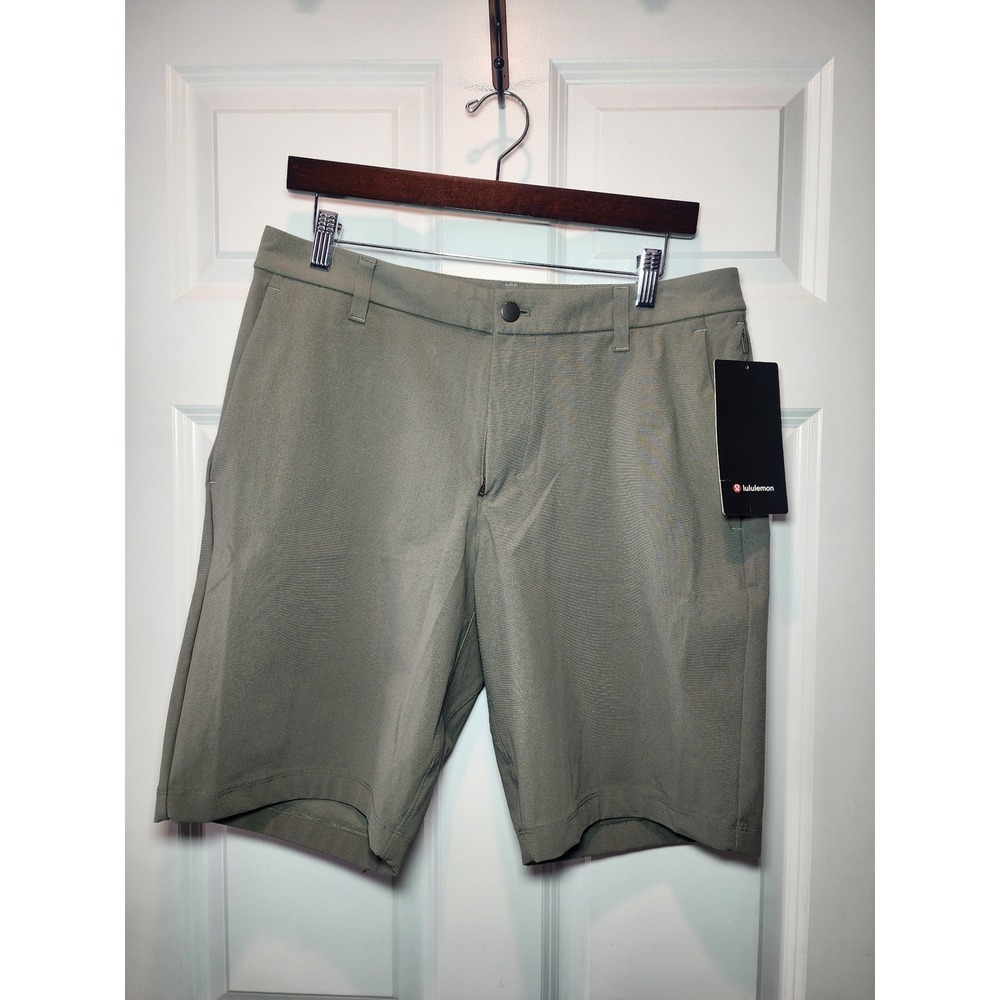 Lululemon Commission Short Classic 9 Warpstreme Grey Sage LM7AWQS Mens 32 NWT